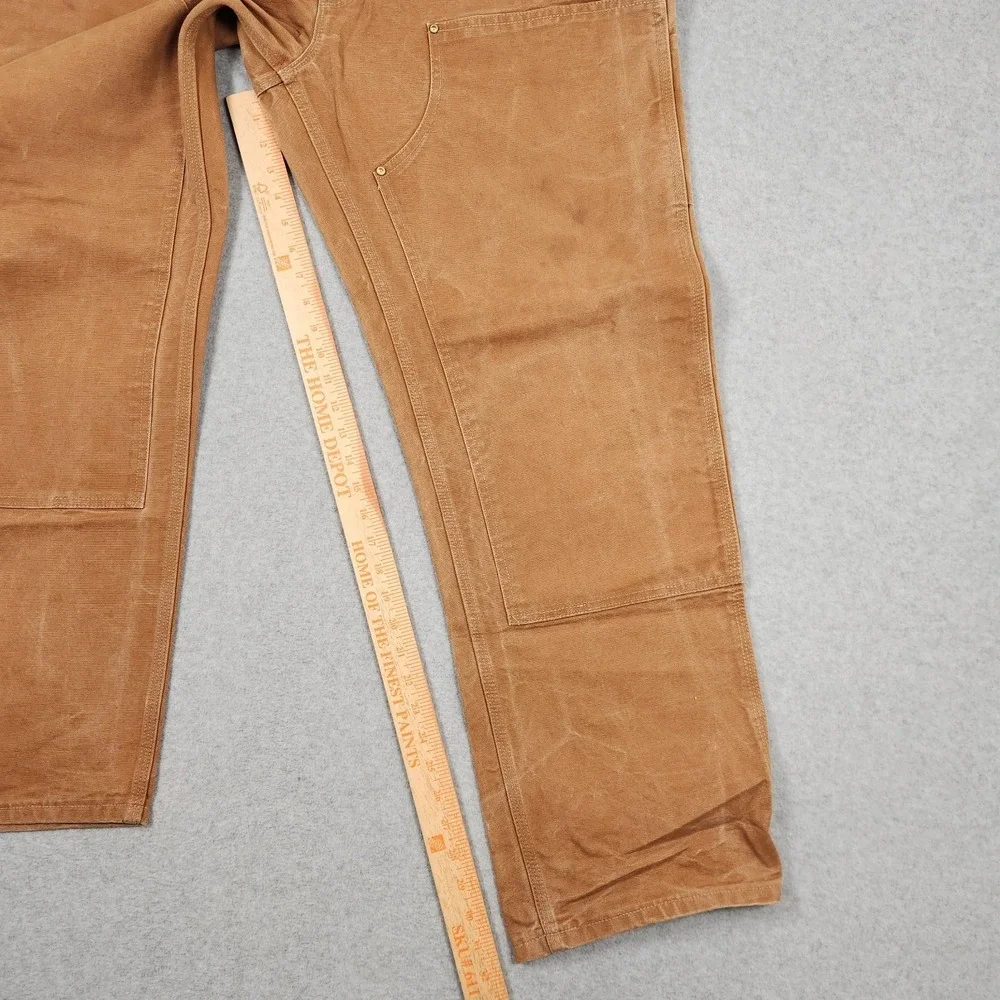 Vintage Carhartt Pants 40x32 Brown Double Knee Canvas Utility B01 BRN Union USA